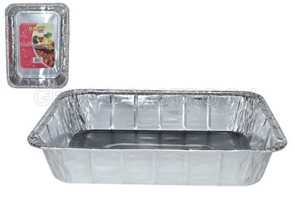 Foto de BANDEJA DESECHABLE ALUMINIO H304-16 37X27X6.5CMS RECTANGULAR DAILY (144)