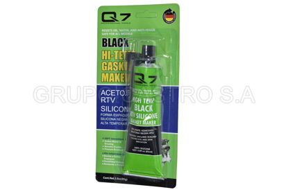 Foto de SILICON BLISTER 85G NEGRO Q7-151062/Q7-RTV87-BLACK Q7 ALTA TEMP(144)