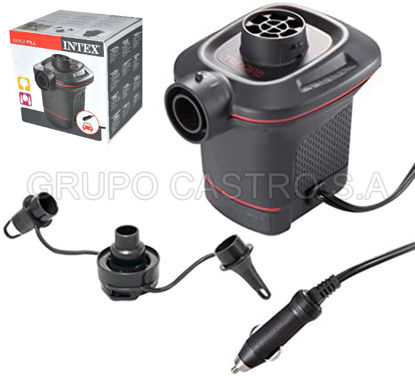 Foto de Bomba aire electrica p/colchón Intex 66636 12V p/carro 15x39x30cms AP636