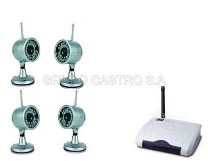 Foto de DVR Receptor 4 Camaras Inalamb.Wireless VR-431-802