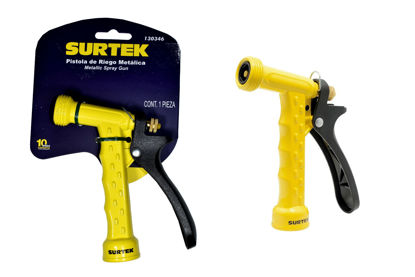 Foto de PISTOLA MANGUERA RIEGO METALICA 3/4" 130346 SURTEK 40 PSI