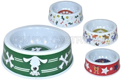 Foto de PLATO MASCOTA MELAMINA MX-358 25X8CMS