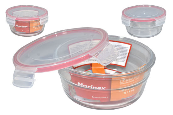 Foto de CONTENEDOR REDONDO VIDRIO PYREX 749-6549 1LT NADIR 17.4X8.4CMS