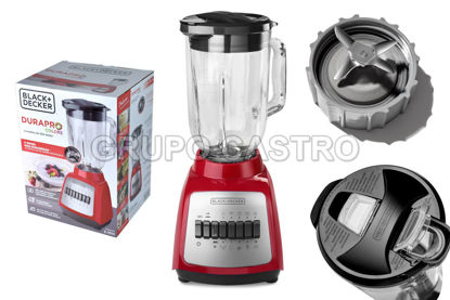 Foto de LICUADORA BLACK & DECKER 10VEL 56OZ 986-BLBD210GR ROJO FRASCO VIDRIO