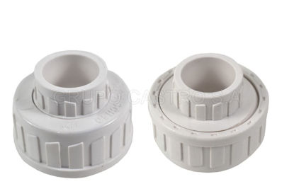 Foto de Union PVC  de tope  1/2" 4.5CMS Q7-1001 AQUA-Q