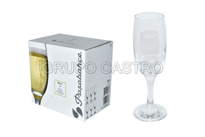 Foto de COPA CHAMPANSIDRA/ SET 6PCS BISTRO 748-44419 190CC 6-1/4 ONZ 19CMS