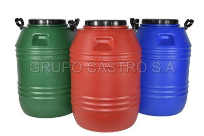 Foto de ENVASE 80 LTRS C/TAPA ROSCA Y AGARRADERA AZUL 7393241410