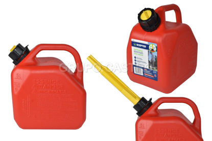 Foto de Pichinga 5 ltrs/1.25gl Gasolina 7081 Con Envudo Amarillo SCEPTER