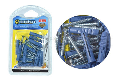Foto de TORNILLO+ESPANDER SET16PCS  9X30MM FE-1303 BECKER