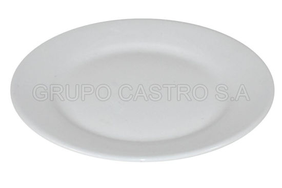 Foto de Plato porcelana plano blanco 7" LHC-7RD lotus collection 