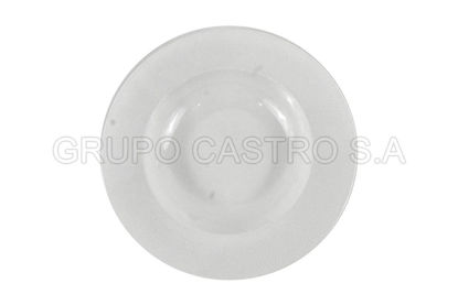 Foto de Plato porcelana hondo 9" Blanco LHC-PP9 lotus collection