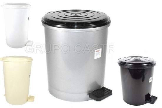 Foto de BASURERO PEDAL 15 LTRS BEIGE   30ANX34ALT CM 82711 TACOPLAST PLASTICO