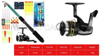 Foto de CAÑA PESCA SET (127pzs) 1.60MTS 3X-Y13160 GS-15