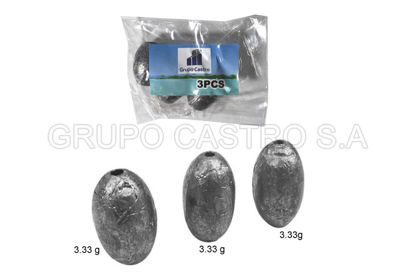 Foto de PLOMO PESCA SET 3PCS 10 GRAMOS 3X-Y13136