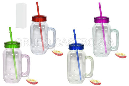 Foto de JARRA PAJILLA AGARRADERA  Daily Ref.HG-3030 ACRILICA 600ML o 20onz