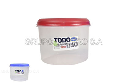 Foto de HERMETICO CILINDRICO 18.5 TAZAS (4.38LTR) ARANDANO 23X23X17 CM 30738 TACOPLAST PLASTICO