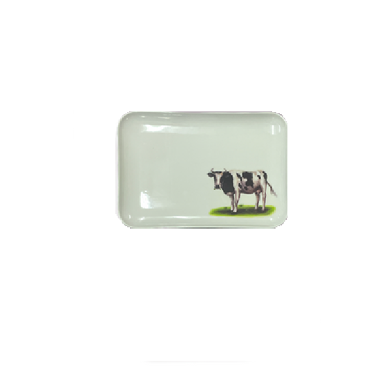 Foto de BANDEJA RECTANG VACA MELAMINA 9-3/4"X6.3/4" UM-BP-CB-CF T6-C.07BP