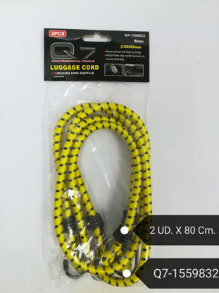 Foto de CABLE ELASTICO SET 2 PZS 80CMSX8MM Q7-1559832 BLISTER