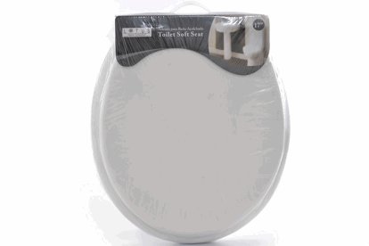 Foto de ASIENTO INODORO BLANCO ACOLCHADO 17" LOTUS LHC-8406