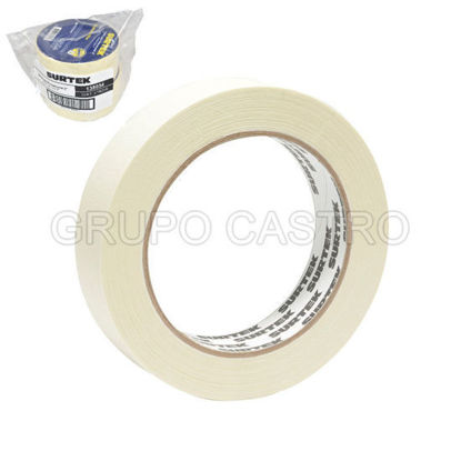 Foto de Cinta masking tape 1 1/2" x 50mts 138033 surtek(15 - 65 °C) hule resina