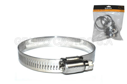 Foto de Abrazadera min Set 10 5/8" a max 1 1/4" / anch banda 1/2" SURTEK 137704