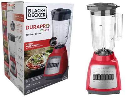 Foto de LICUADORA BLACK & DECKER 10VEL 550W 56OZ 986-BLBD210PP ROJA FRASCO PLASTICO