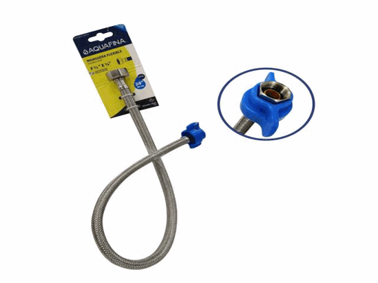 Foto de Manguera servicio 60cm hembra A-RTS60-F1/2XF3/8 aguafina acero inox 24"