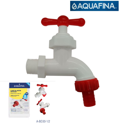 Foto de Llave chorro c/rosca 1/2"DIN Products A-BD30-1/2/PBIBCOCK4-1/2 C/ACOPLE