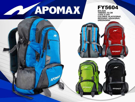 Foto de SALVEQUE ESCOLAR YF5604 APOMAX 53CMS SURTIDO COLORES