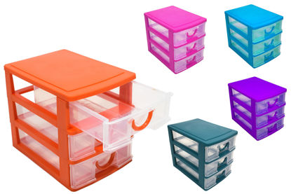 Foto de Gavetero Mini Mesa 3 gavetas stampo GAMI01 19x13x26 cms(27)