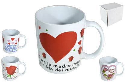 Foto de Jarra Porcelana MAMA  8 anc,9.5 alt cms N2P323 12onz/350 ml (48)