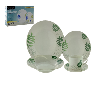 Foto de VAJILLA 20 PCS PORCELANA DECORADA 705-301A ROYAL (2)