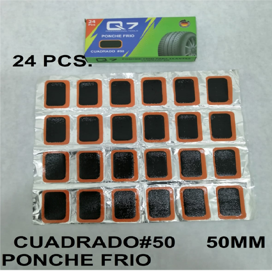 Foto de PARCHE CUADRADO#50 MM CAJITA 24PCS Q7