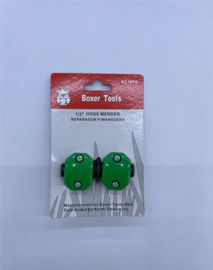 Foto de Conector plastico manguera union reparacion 1/2" NT1676 BOXER TOOLS blister 