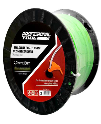 Foto de CARRUCHA NYLON CESPED 2.7 MMX188MTRS PH-0DL002 REDONDO PROFESIONAL