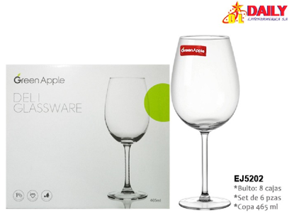 Foto de COPA VIDRIO VINO 465ML SET 6PCS EJ5202 DELI GLASSWARE (8)