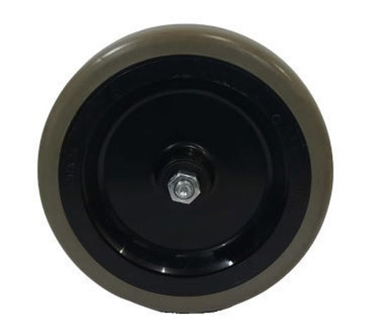 Foto de RUEDA CARRO SUPERMERCADO NEGRA 100X24mm 60KG ARSA W01
