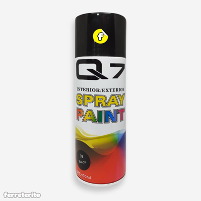 Foto de SPRAY Q7 4-MATT-BLACK NEGRO MATE 400ML(12)