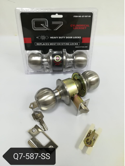 Foto de LLAVIN CERRADURA BOLA Q7-587-SS 3 LLAVES (24)