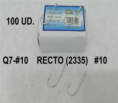 Foto de ANZUELO PARA PESCA RECTO #10 (3,5mm) SET 100PCS Q7 (2335)