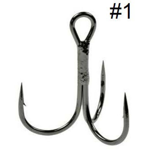 Foto de ANZUELO PARA PESCA PIÑA-TRIPLE #1 (2.7cm)SET 100PCS  MBQ2607