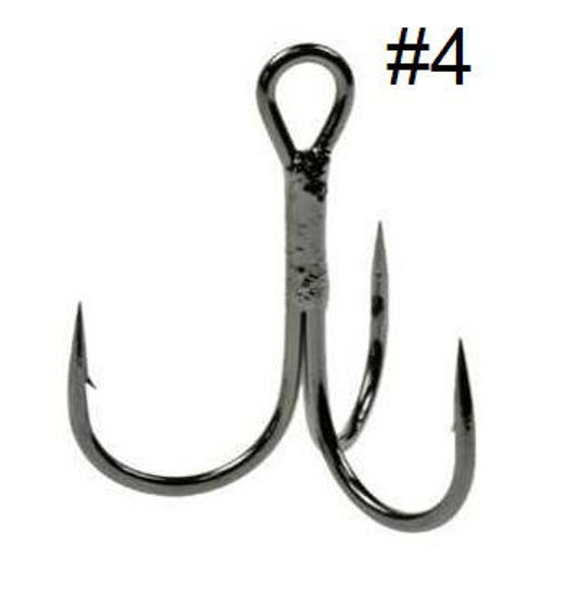 Foto de ANZUELO PARA PESCA PIÑA-TRIPLE #4 (2.1cm) SET 100PCS  MBQ2609