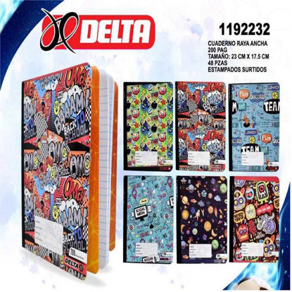 Foto de Cuaderno juvenil100 Hojas(200paginas)  23x17.5cms 1192232 delta