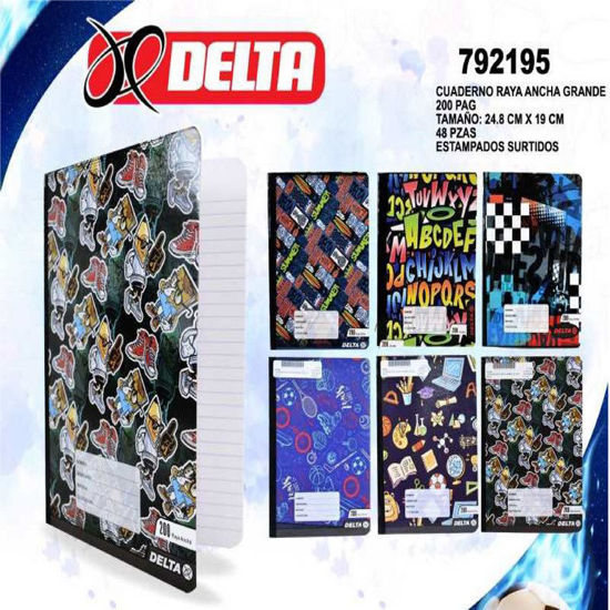 Foto de Cuaderno niño 80 Hojas(160paginas) 292157 delta 20x15.5cms 