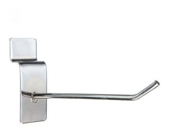 Foto de GANCHO EXHIBIDOR CROMO P/PARED REJILLA/RANURA 25 cms MB926010
