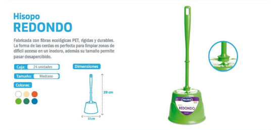Foto de Limpiador Serv Cabezal Hisopo C/B Rosita LORITO HIS001 39 cms (60) 