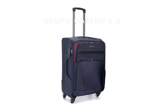 Foto de MALETA VIAJE 24" MBS26027 AZUL TELA YOUMEIJIA 68altx41anch cms