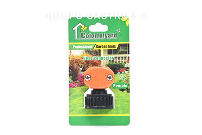 Foto de Conector Plastico Hembra P/Manguera 1/2 N3C26020 Blister COLORFULYARD (1000)