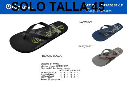 Foto de (SOLO TALLA 45)SANDALIA HOMBRE GANCHO HULE #45 FT-PA20182-1M PACIFIC SURFING