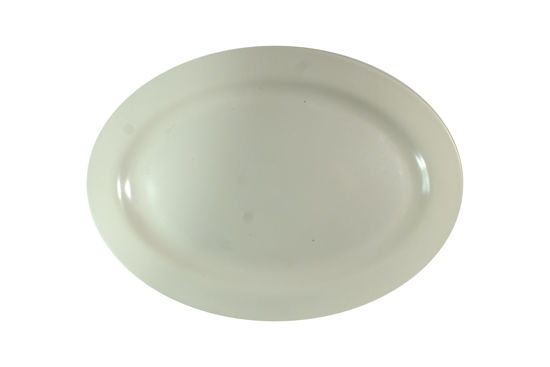 Foto de PLATO OVALADO CREMA  MELAMINE